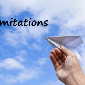 plane in hand hand with paper plane against blue sky